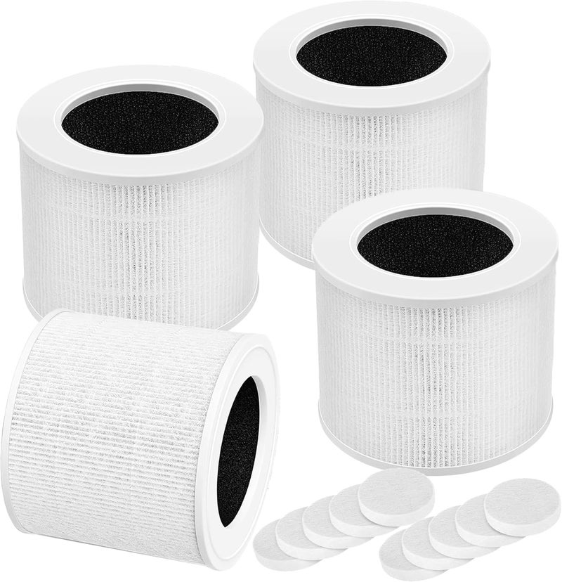 Leemone 4 Pack Core Mini Replacement Filter for LEVOIT Core Mini Air Purifiers,High-Efficiency Activated Carbon - Image 1